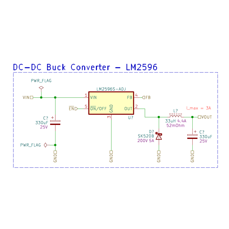 LM2596 Schematic Module for KiCAD — Proto Circuit Labs