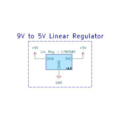 Linear Regulator Module - L7805 for KiCAD