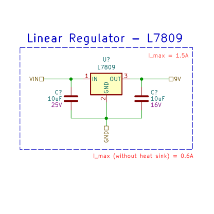 Linear Regulator Module - L7809 for KiCAD - Image 2